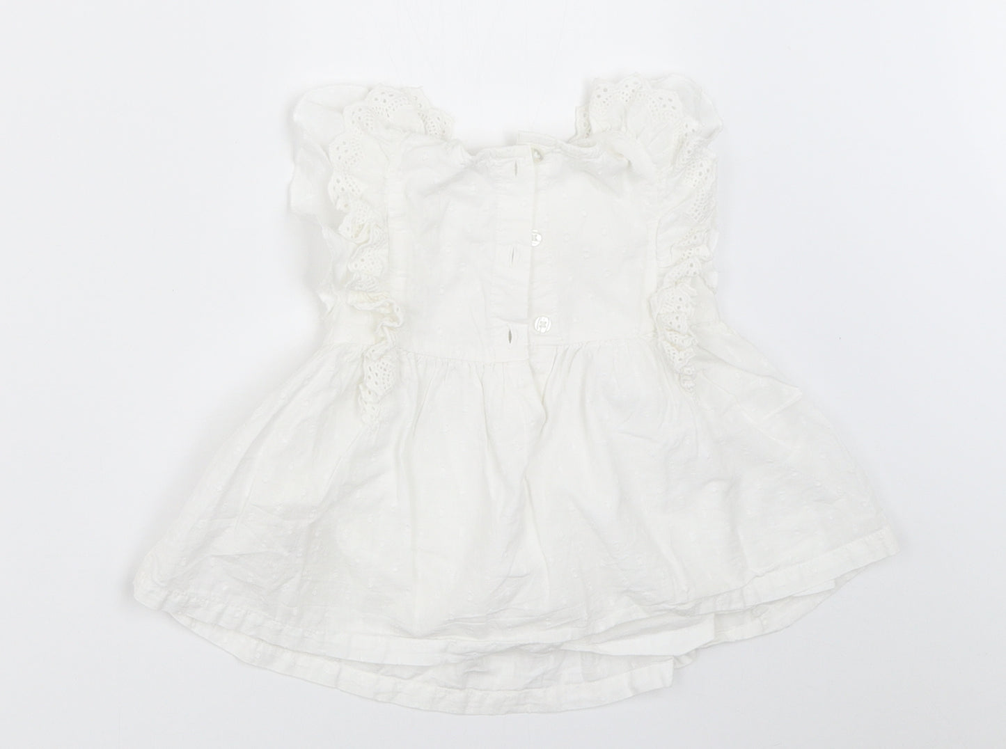 TU Girls White   Basic Blouse Size 18-24 Months