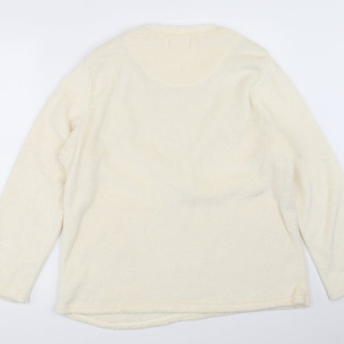 Primark Womens Ivory Solid  Top Pyjama Top Size L