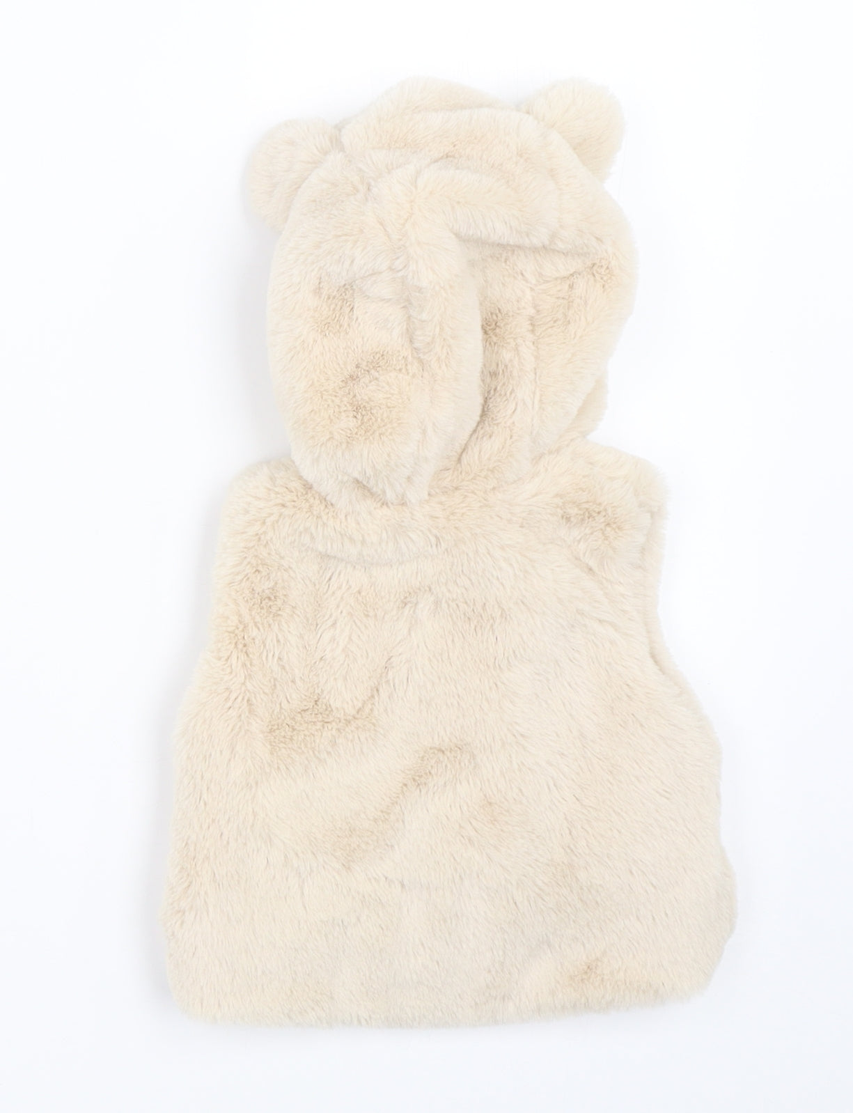 Nutmeg Girls Beige   Gilet Coat Size Newborn