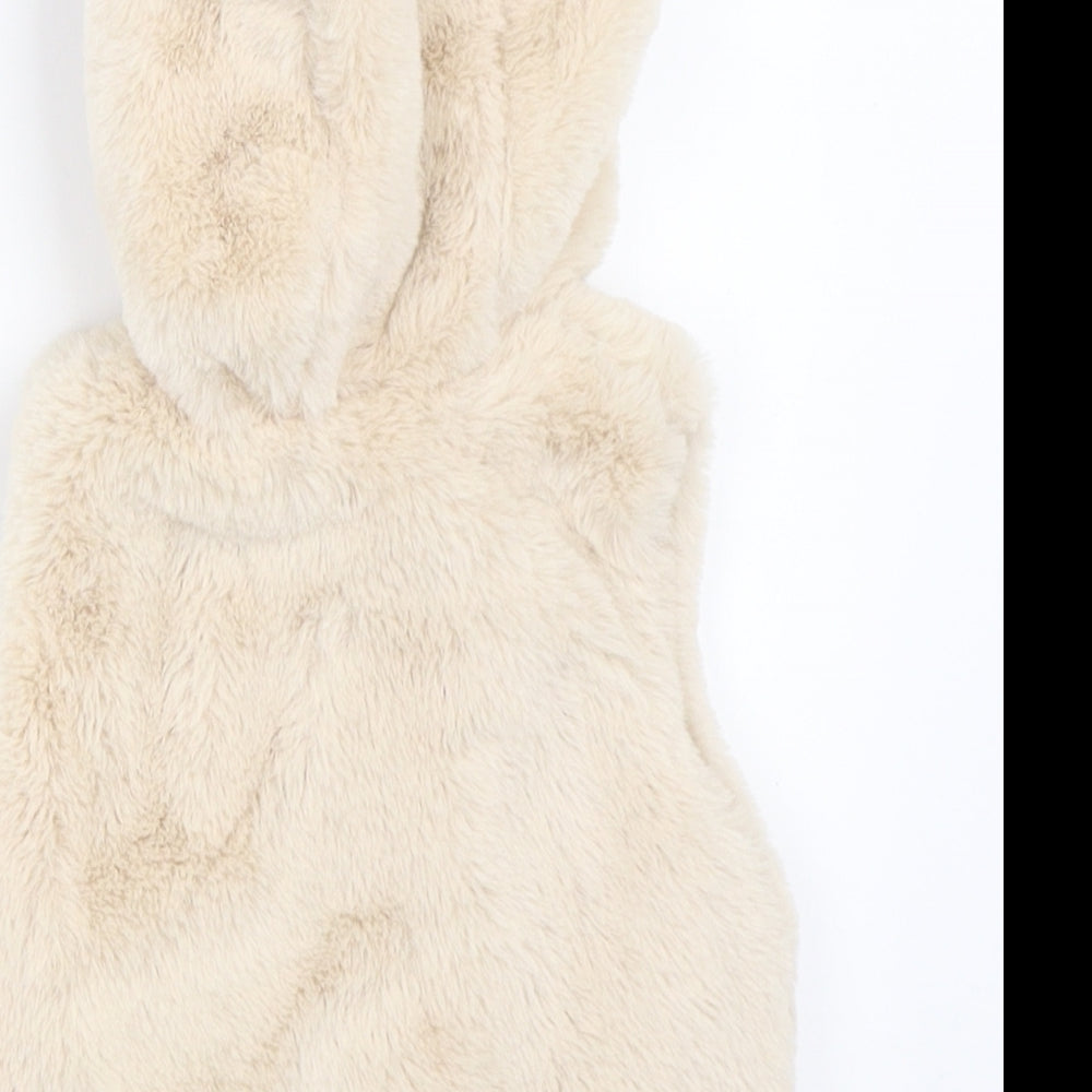 Nutmeg Girls Beige   Gilet Coat Size Newborn