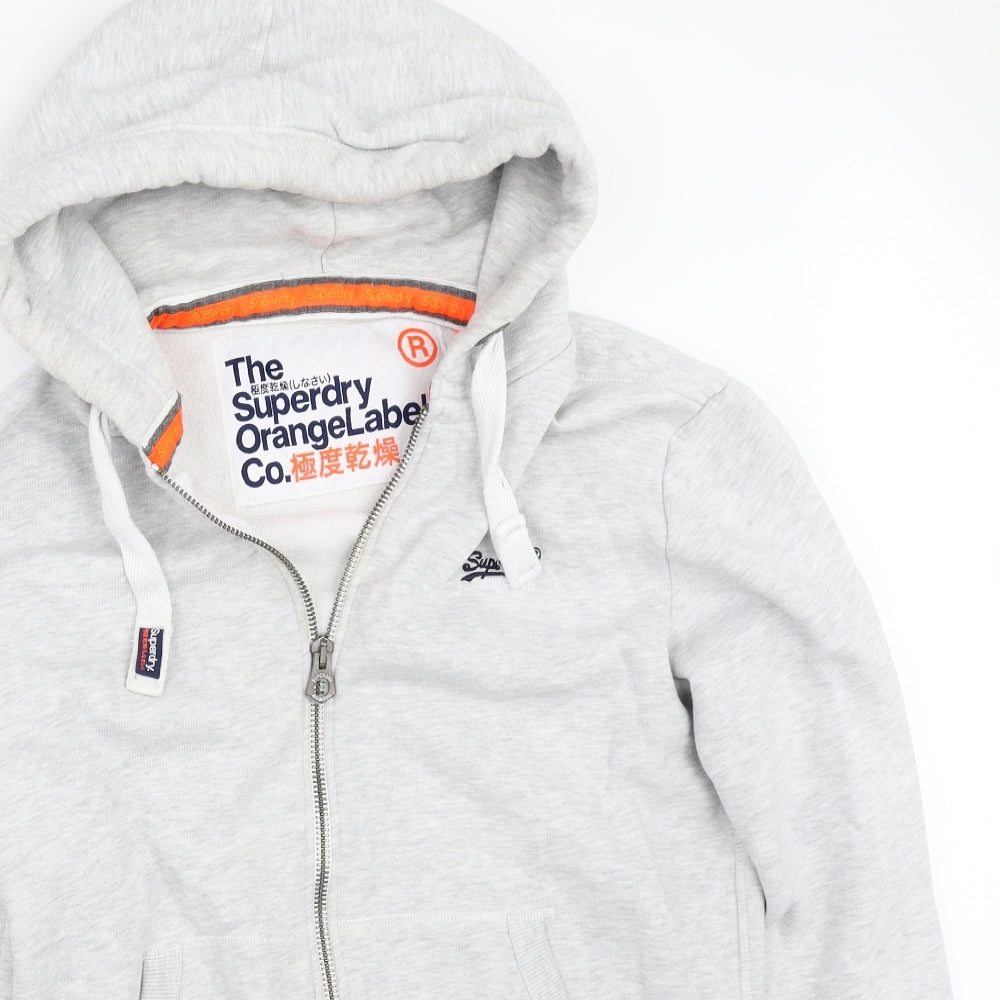 Superdry Mens Grey   Full Zip Hoodie Size L