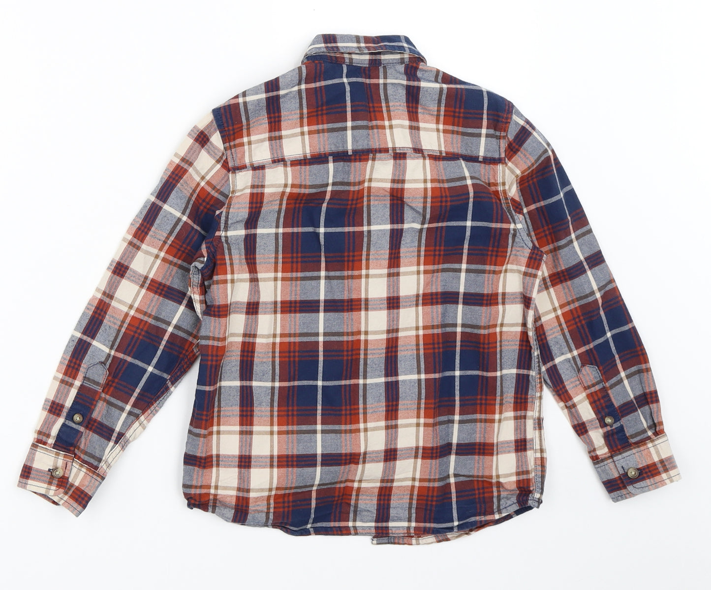 NEXT Boys Blue Check  Basic Button-Up Size 6 Years
