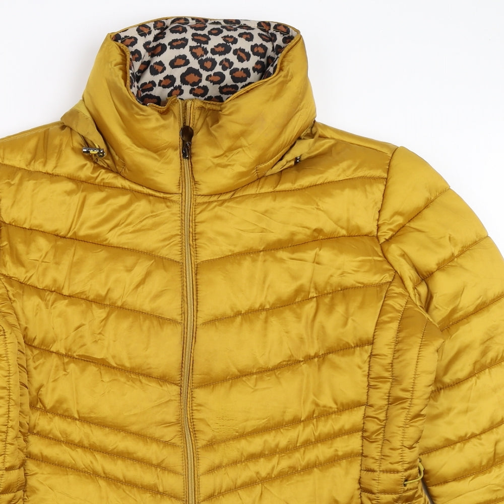 Alexara Womens Yellow   Puffer Jacket Coat Size 18