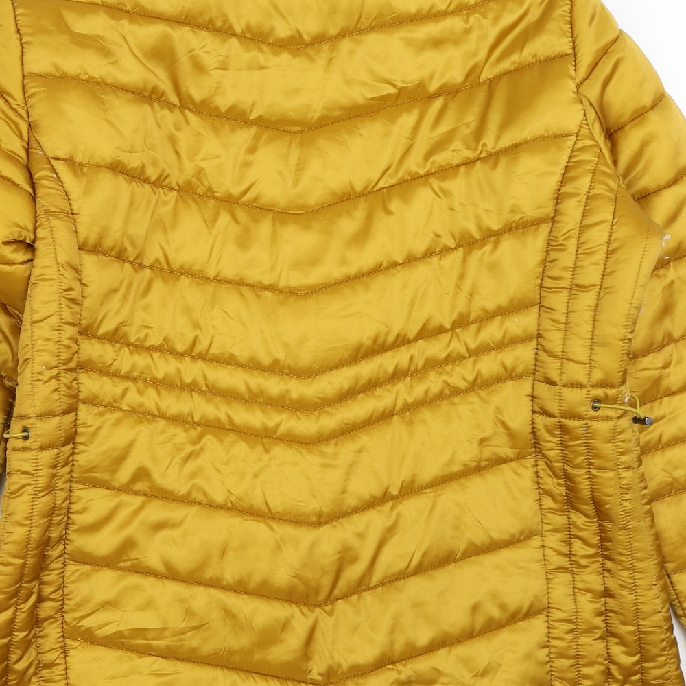 Alexara Womens Yellow   Puffer Jacket Coat Size 18