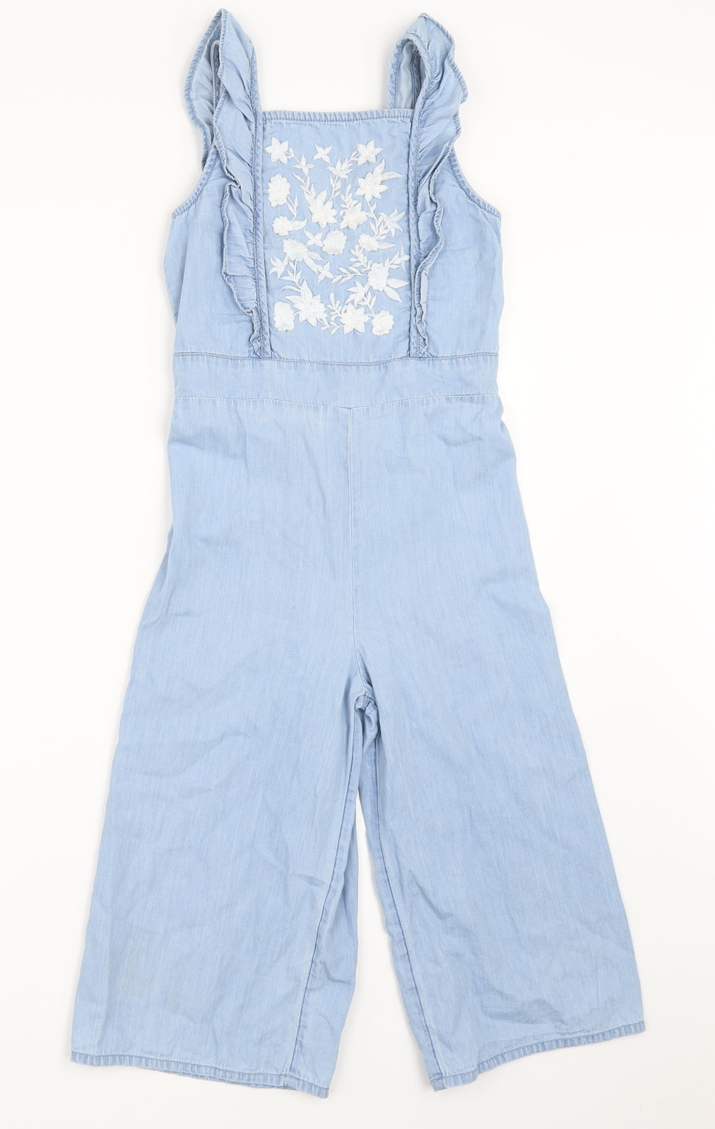 George Girls Blue  Denim Jumpsuit One-Piece Size 7-8 Years