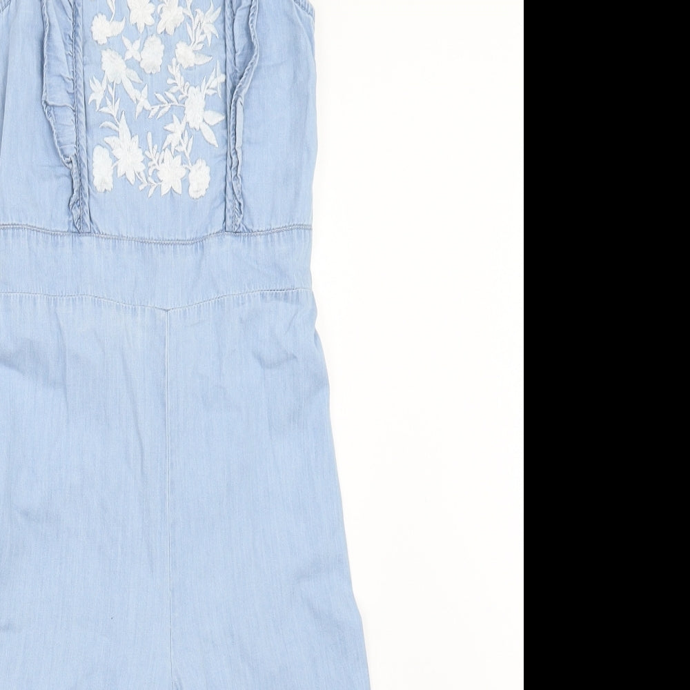 George Girls Blue  Denim Jumpsuit One-Piece Size 7-8 Years