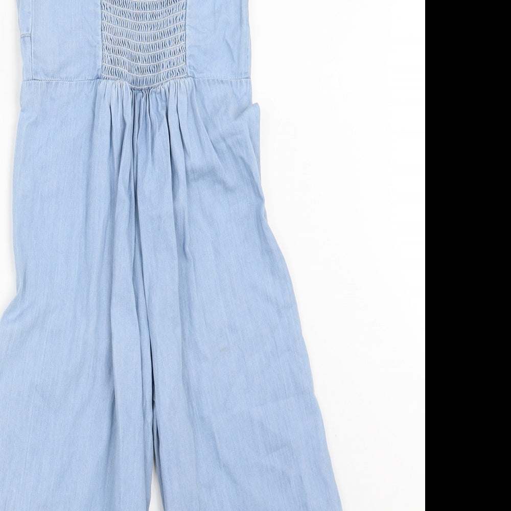 George Girls Blue  Denim Jumpsuit One-Piece Size 7-8 Years