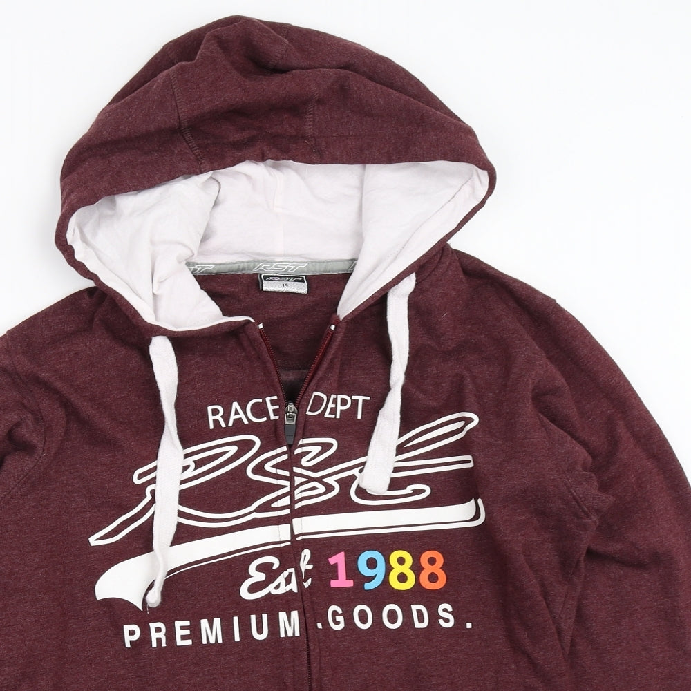 RST Womens Purple   Full Zip Hoodie Size 14