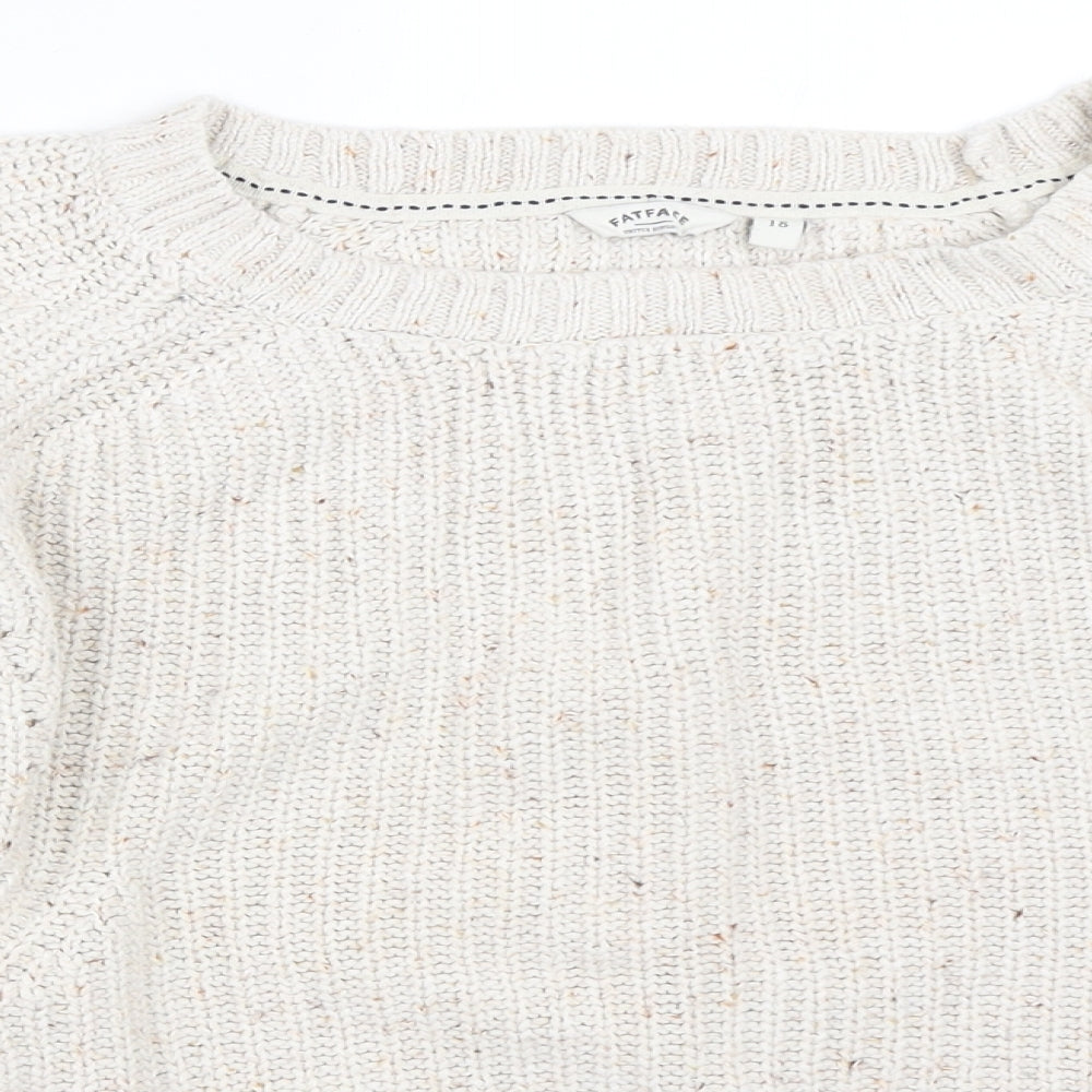Fat Face Womens Ivory   Pullover Jumper Size 18