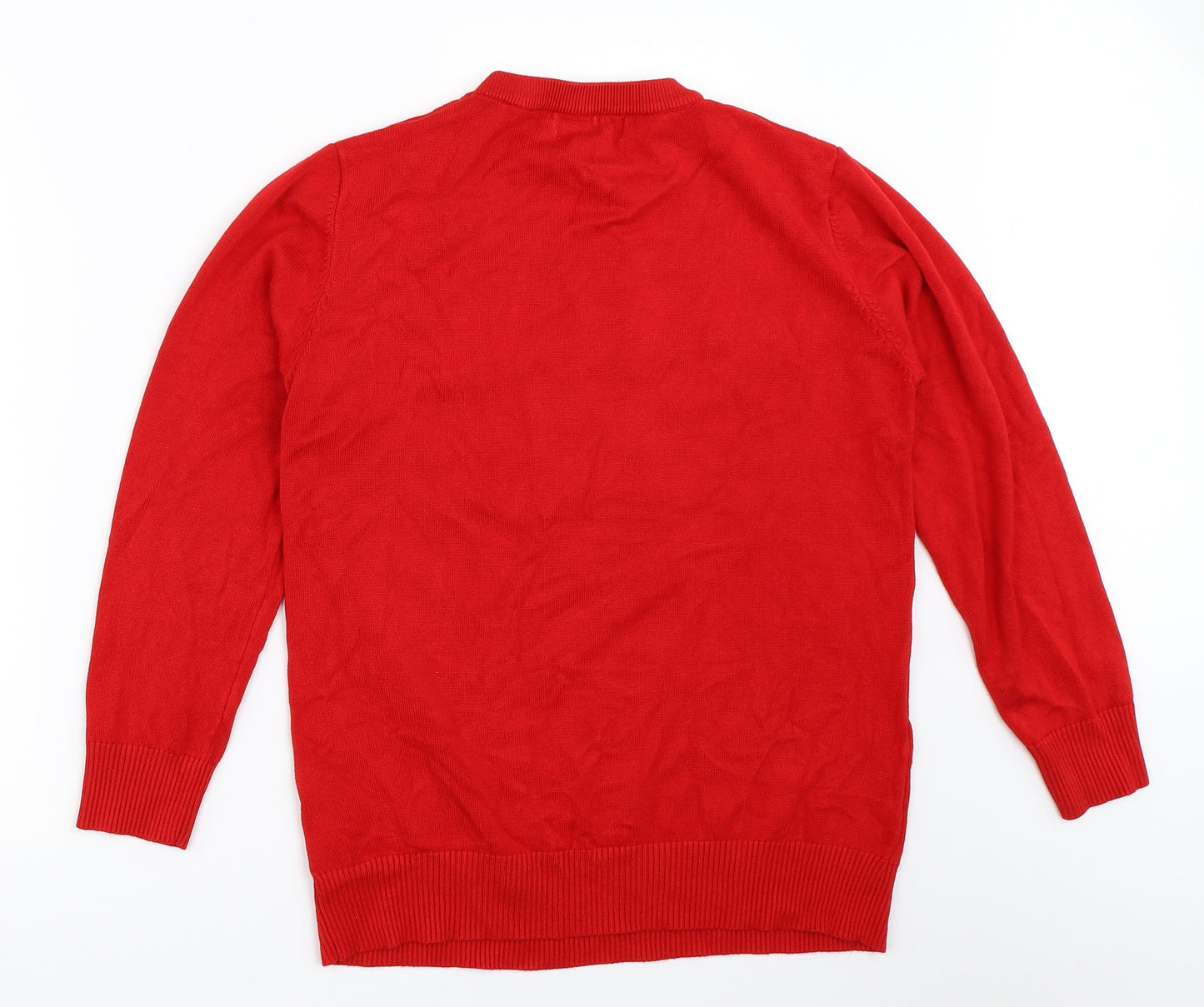 Ougrid Mens Red   Pullover Jumper Size L  - christmas
