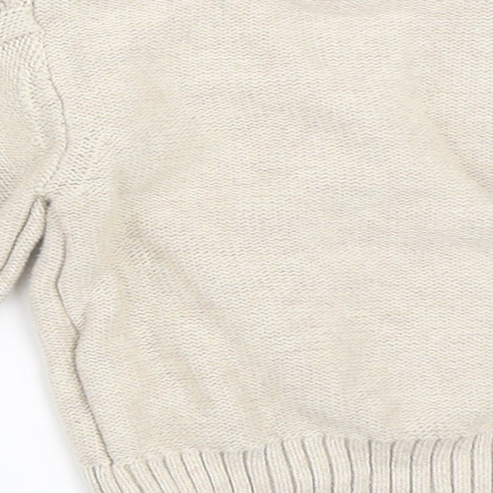 Nutmeg Boys Beige   Pullover Jumper Size 6-9 Months