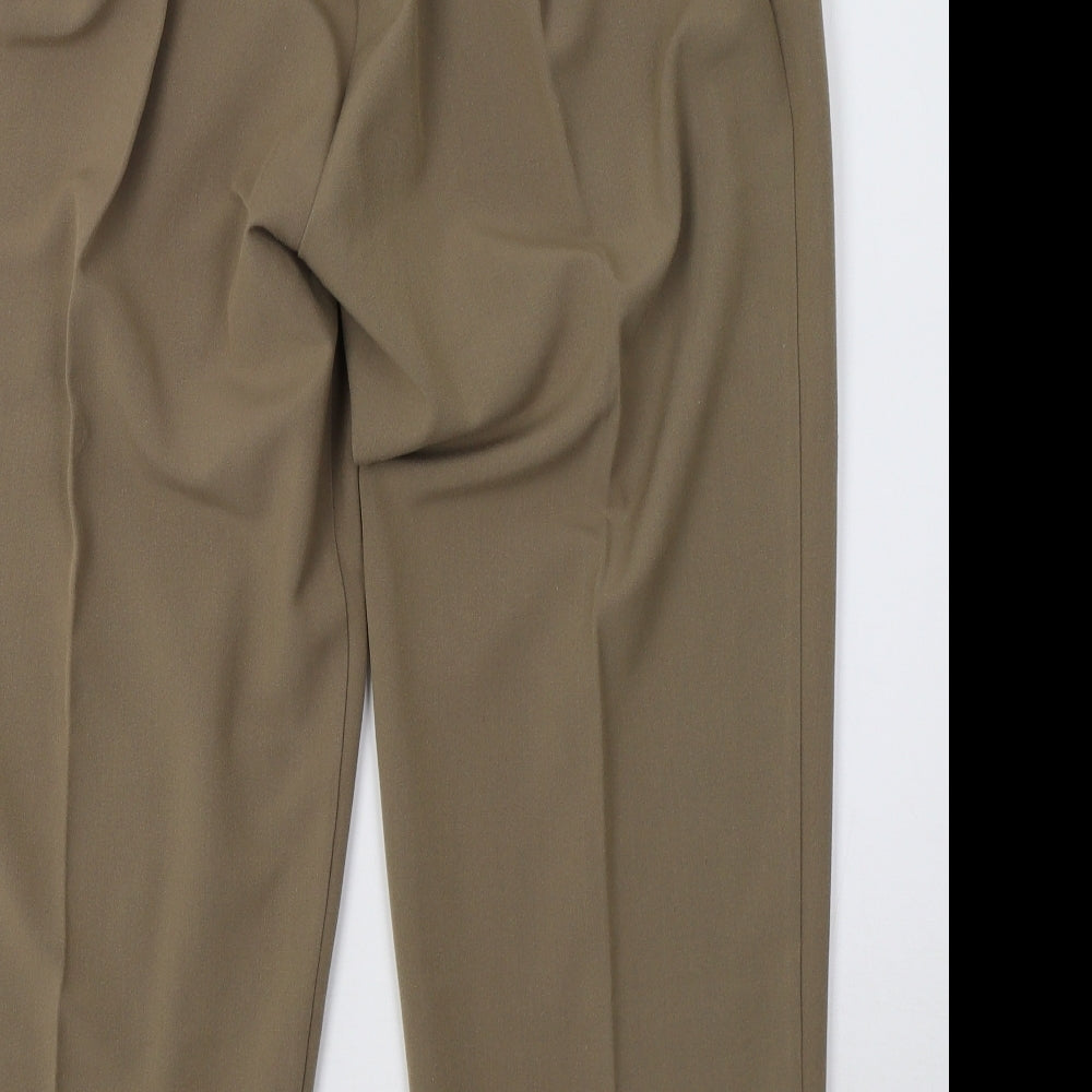 classic image Womens Brown   Trousers  Size 14 L25 in
