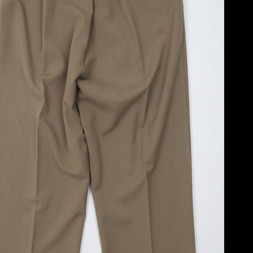 classic image Womens Brown   Trousers  Size 14 L26 in