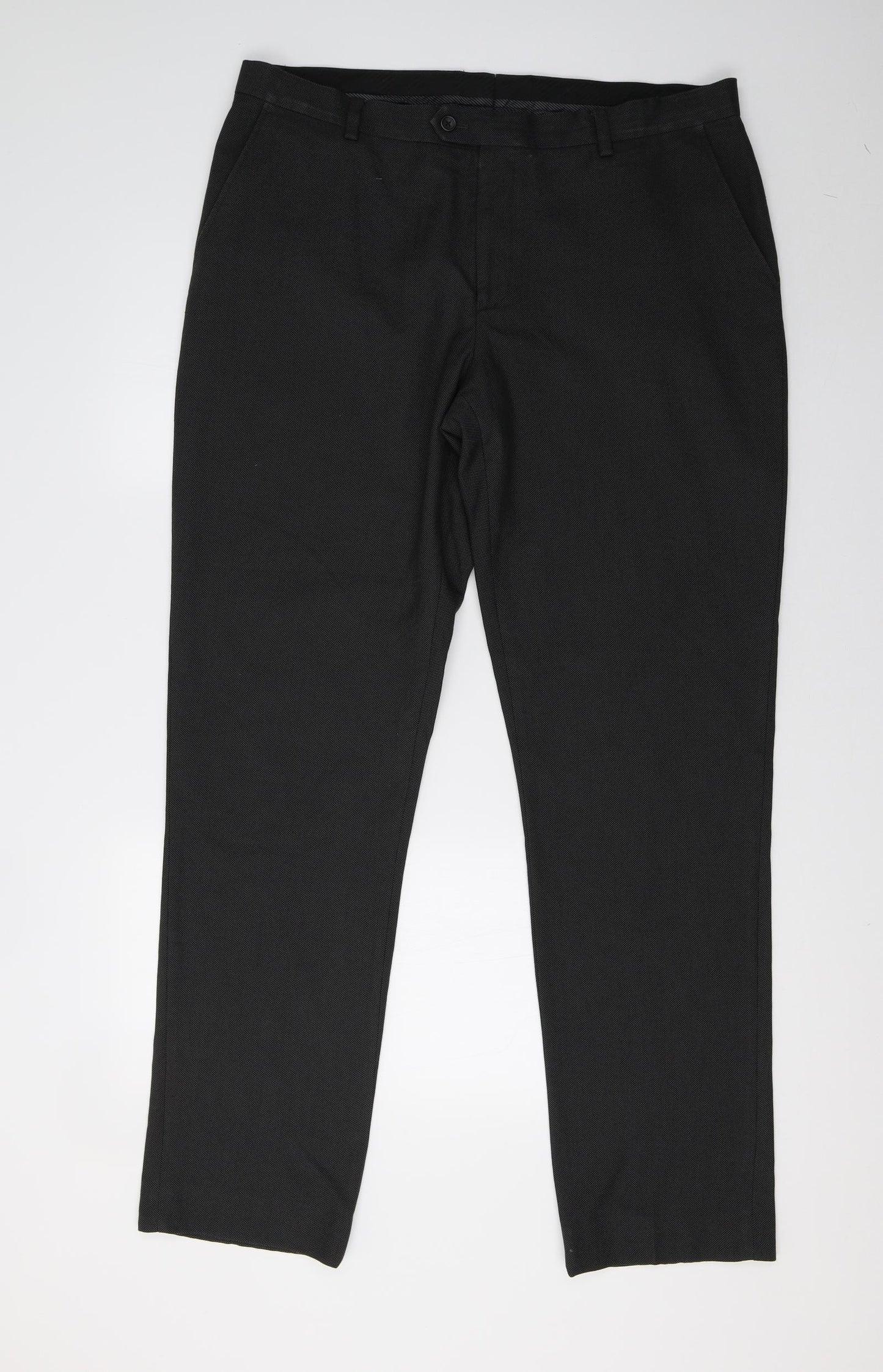 NEXT Mens Black   Trousers  Size 38 L33 in