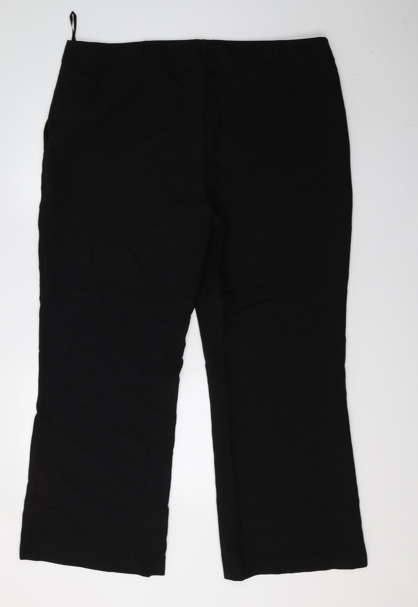 Peacocks Womens Black   Trousers  Size 22 L32 in