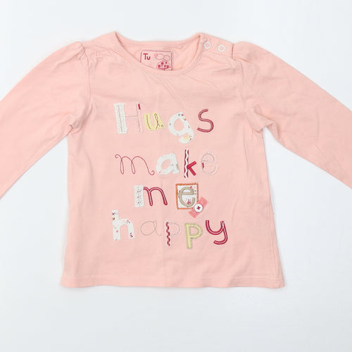 Sainsburys Girls Pink   Pullover Casual Size 12 Months