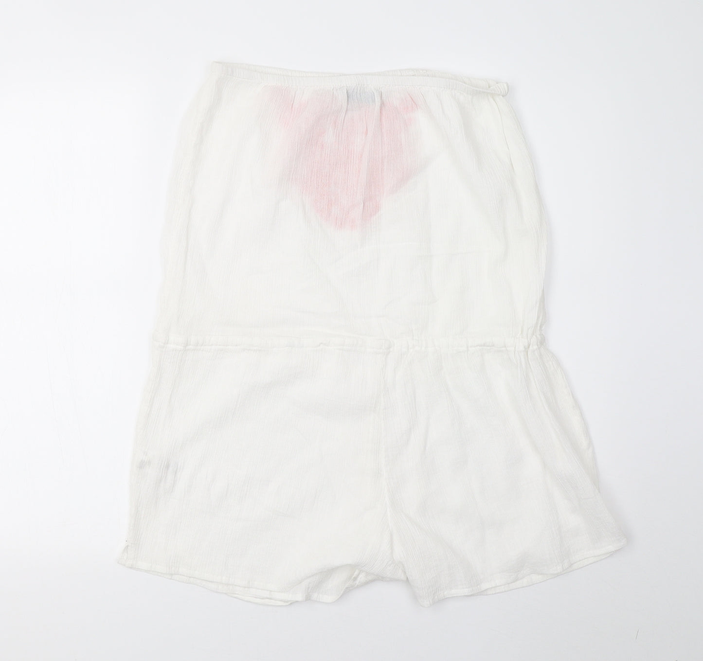 F&F Womens White   Playsuit  Size L L4 in