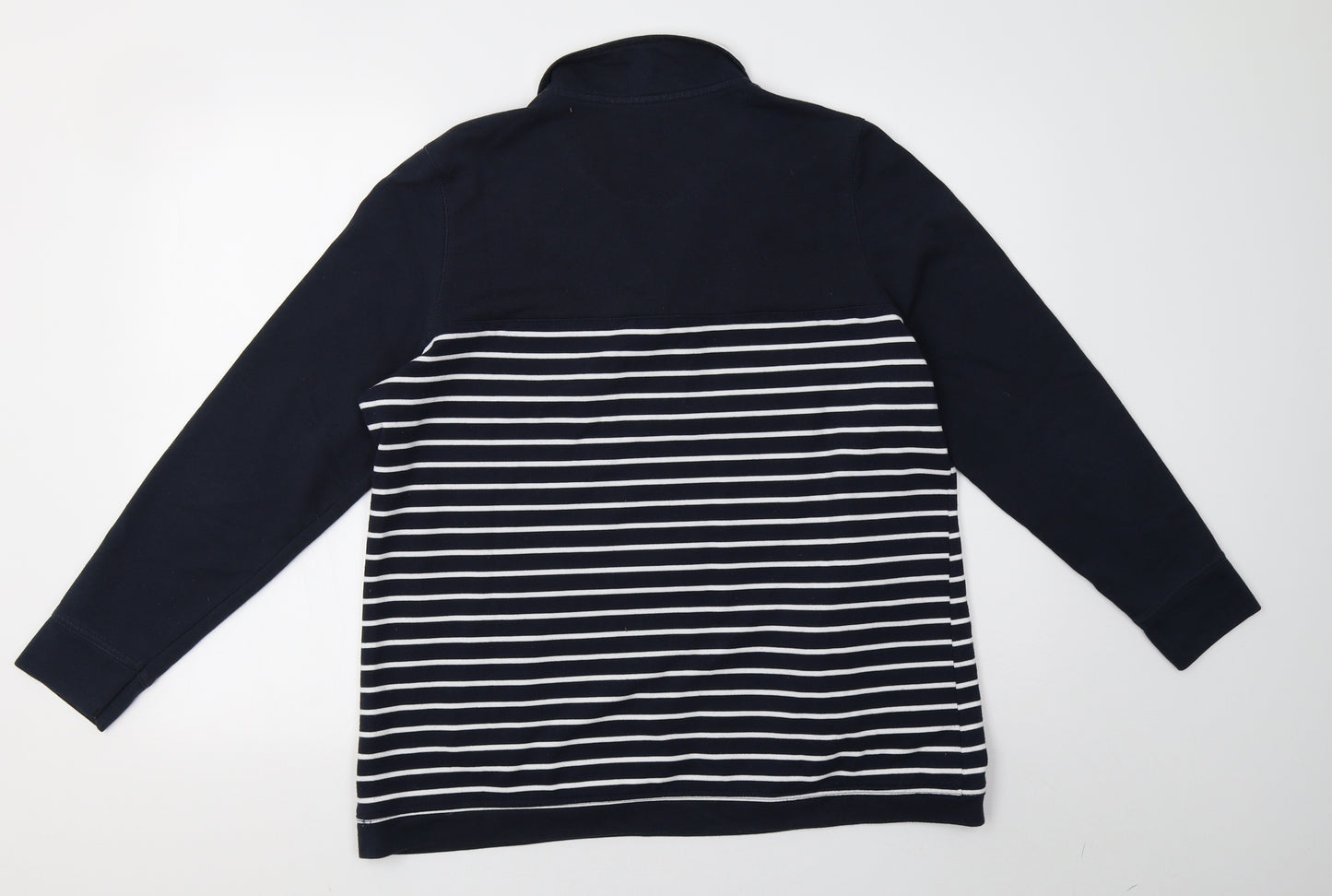 alice collins Womens Blue Striped  Pullover Sweatshirt Size 14