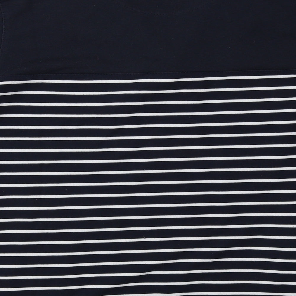 alice collins Womens Blue Striped  Pullover Sweatshirt Size 14