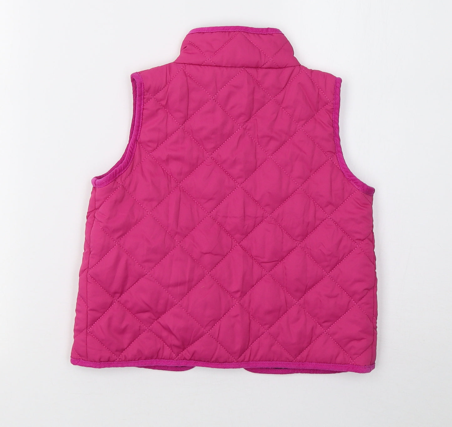 JoJo Maman Bébé Girls Pink   Gilet Jacket Size 18-24 Months