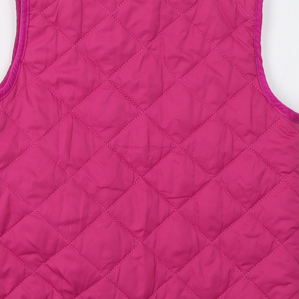 JoJo Maman Bébé Girls Pink   Gilet Jacket Size 18-24 Months