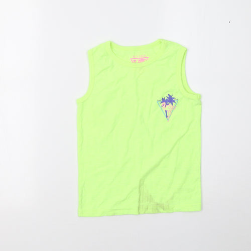 Matalan Girls Green   Basic T-Shirt Size 7 Years