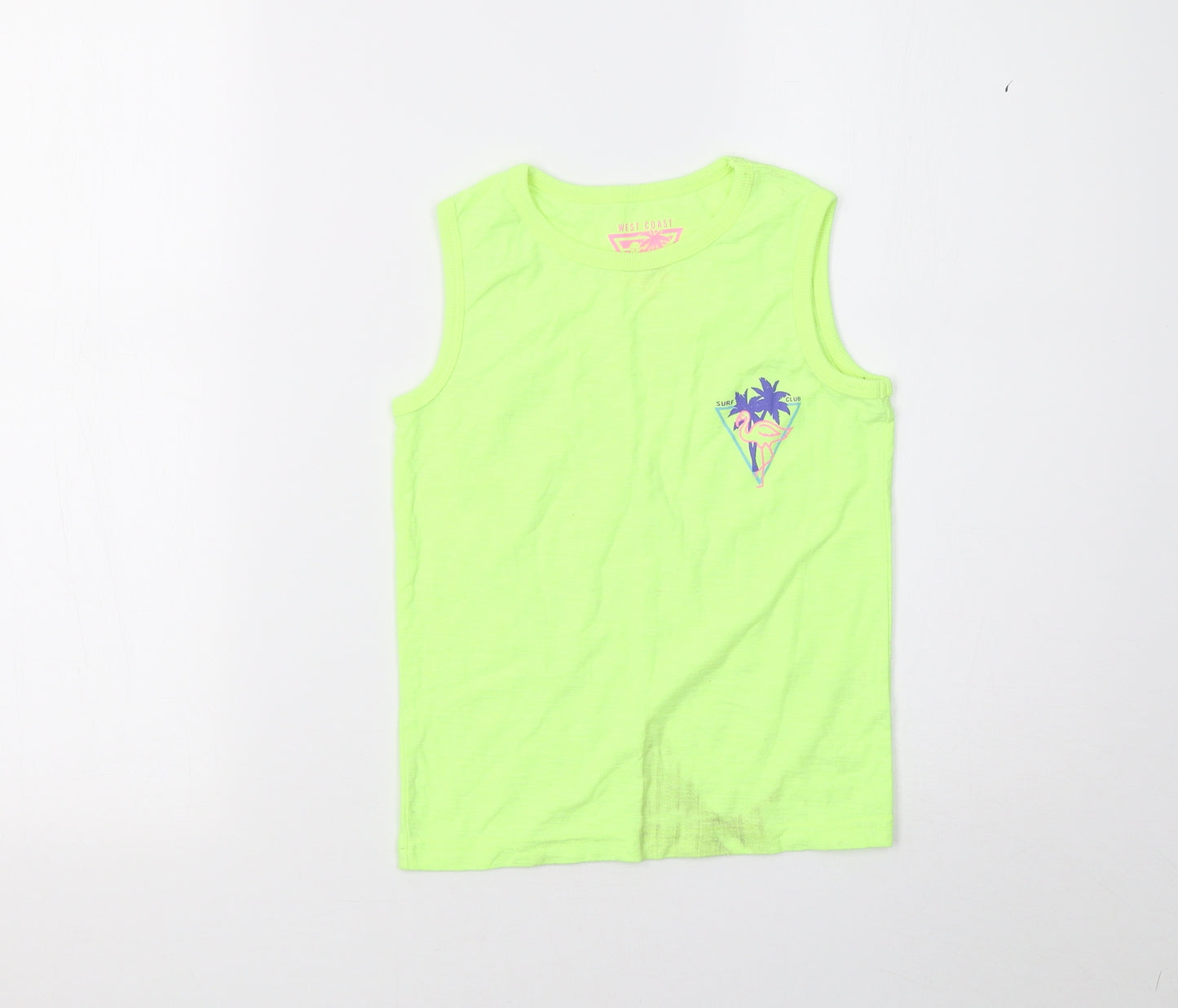 Matalan Girls Green   Basic T-Shirt Size 7 Years
