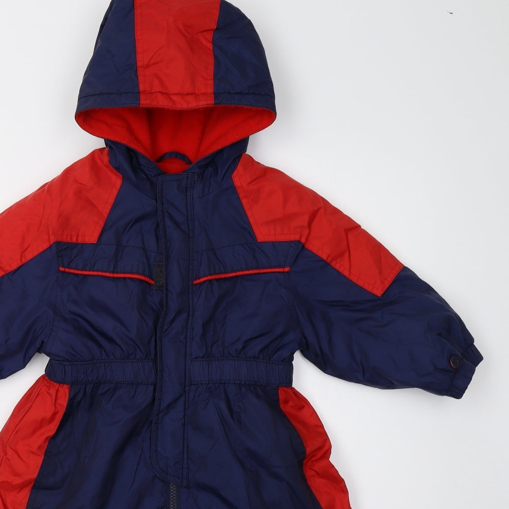 Mothercare Boys Blue   Windbreaker Poncho Size 2-3 Years