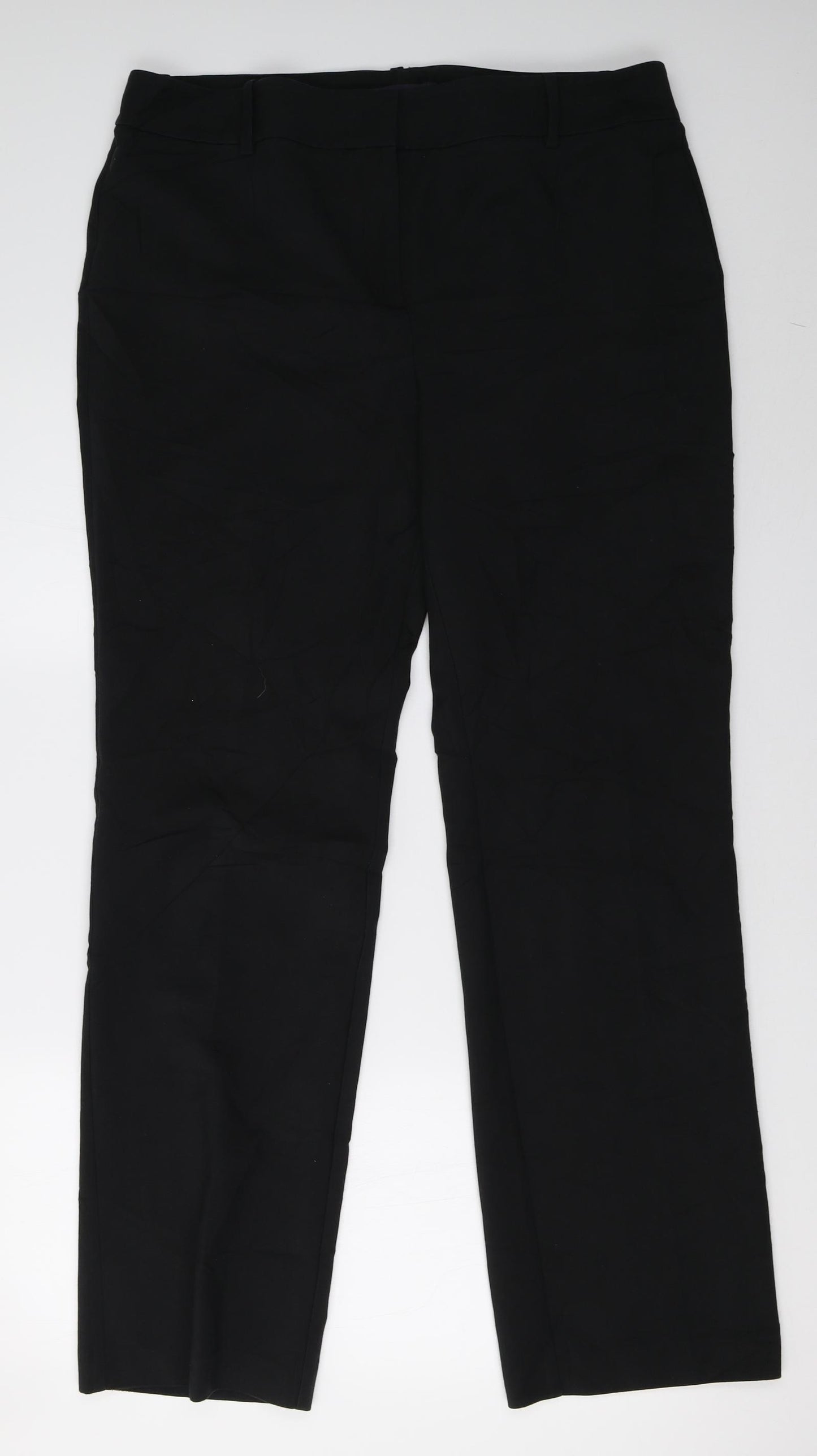 Marks and Spencer Womens Black   Trousers  Size 16 L33 in