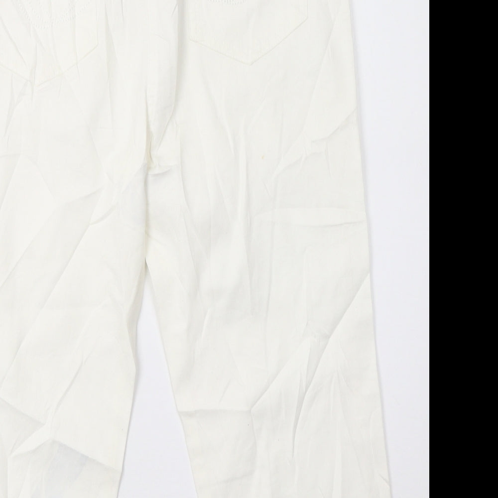 first avenue classics Womens White   Cropped Trousers Size 12 L21 in