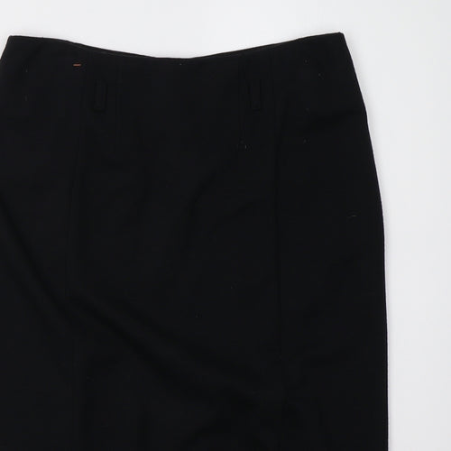 Oui Womens Black   A-Line Skirt Size 10