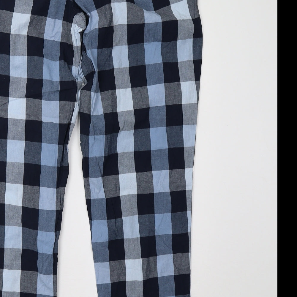 Ben Sherman Mens Blue Check   Pyjama Pants Size L
