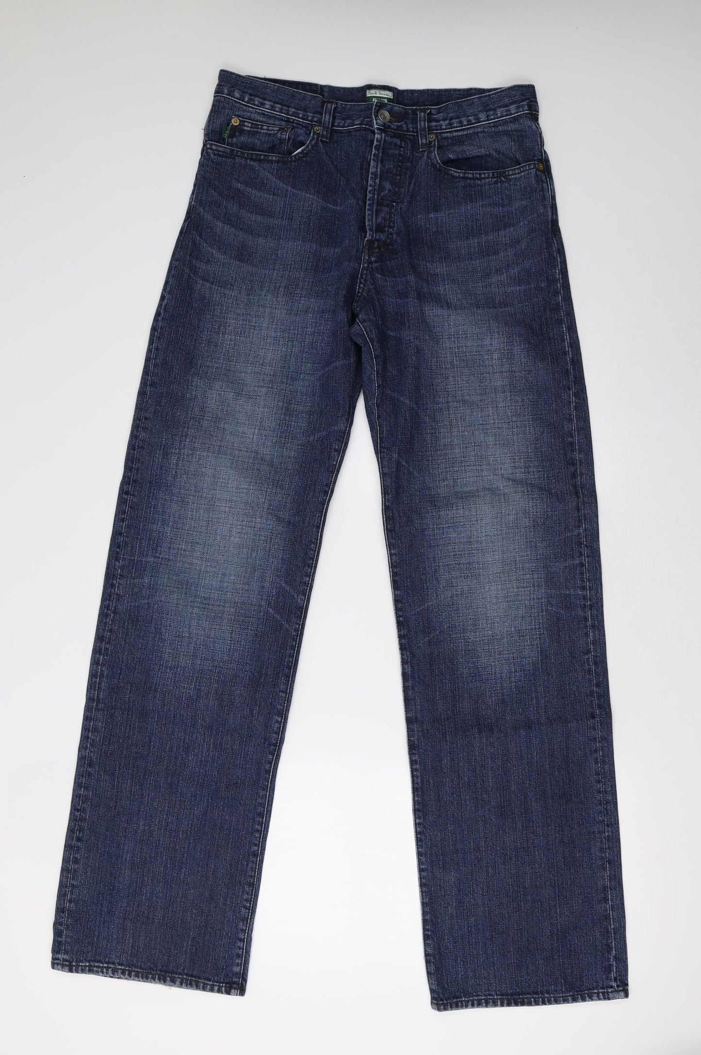 Paul Smith Mens Blue  Denim Straight Jeans Size 32 L35 in