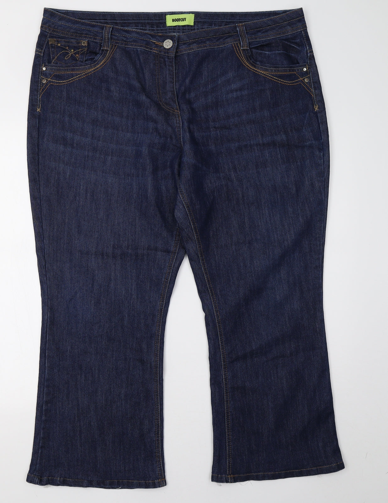 George Womens Blue  Denim Bootcut Jeans Size 20 L29 in