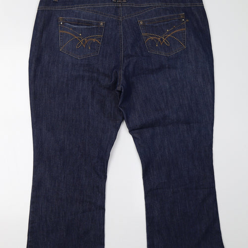 George Womens Blue  Denim Bootcut Jeans Size 20 L29 in