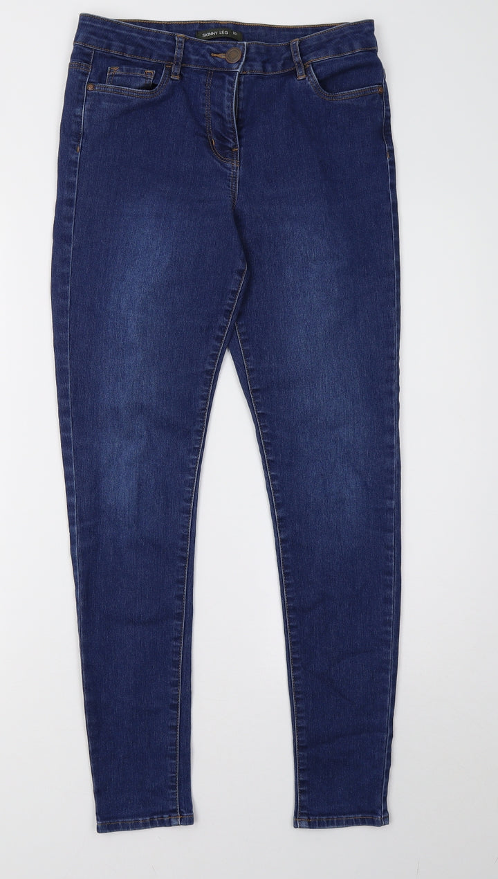 Bonmarché Womens Blue Denim Skinny Jeans Size 10 L30 in