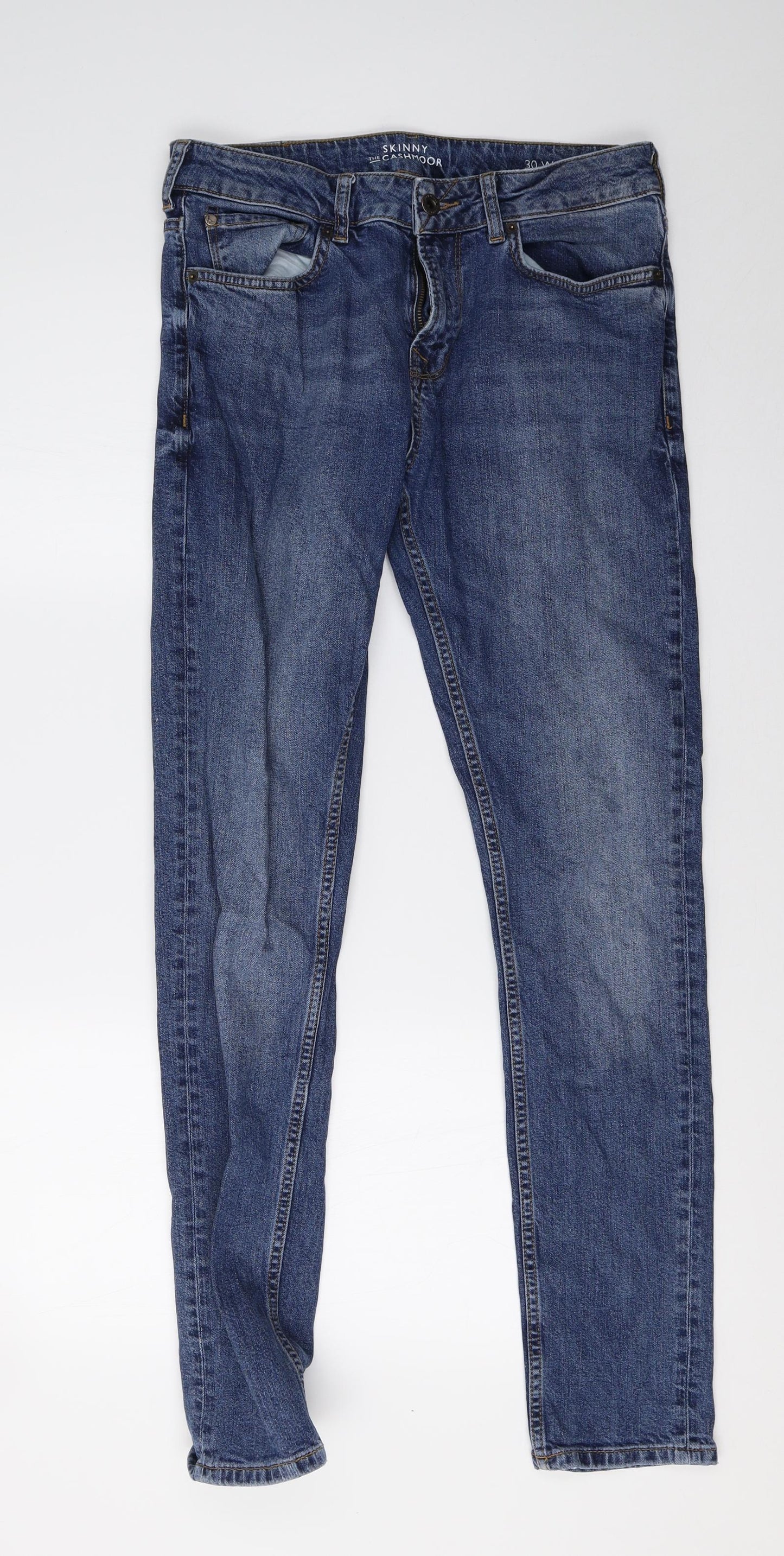 Jack Wills Mens Blue  Denim Jegging Jeans Size 30 L32 in