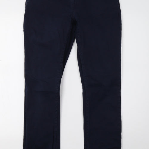 NEXT Womens Blue   Chino Trousers Size 8 L32 in