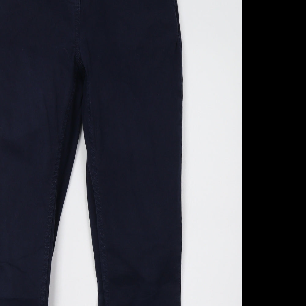 NEXT Womens Blue   Chino Trousers Size 8 L32 in