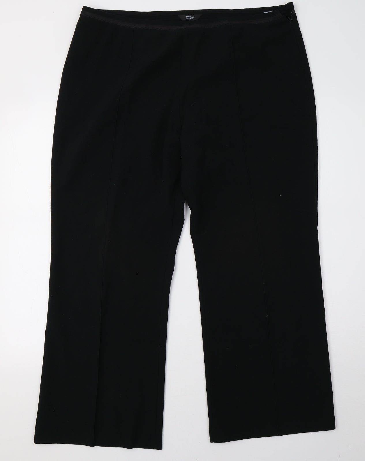 Marks and Spencer Womens Black   Trousers  Size 18 L27 in