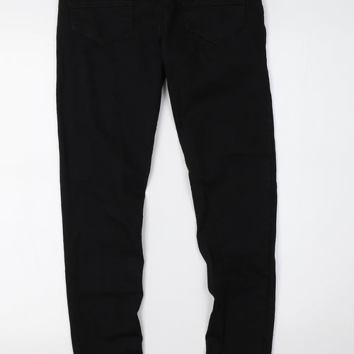 Boohoo Womens Black  Denim Skinny Jeans Size 6 L28 in