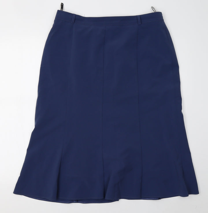 eugen klein Womens Blue A-Line Skirt Size 16