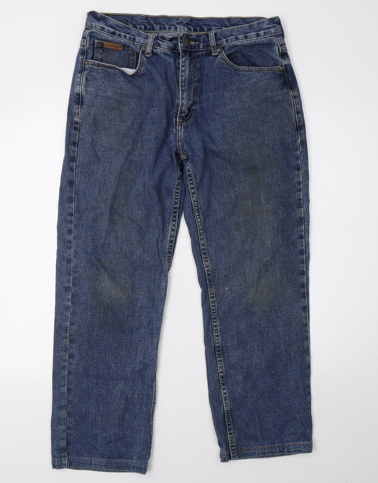 Farah Mens   Denim Straight Jeans Size 34 L30 in
