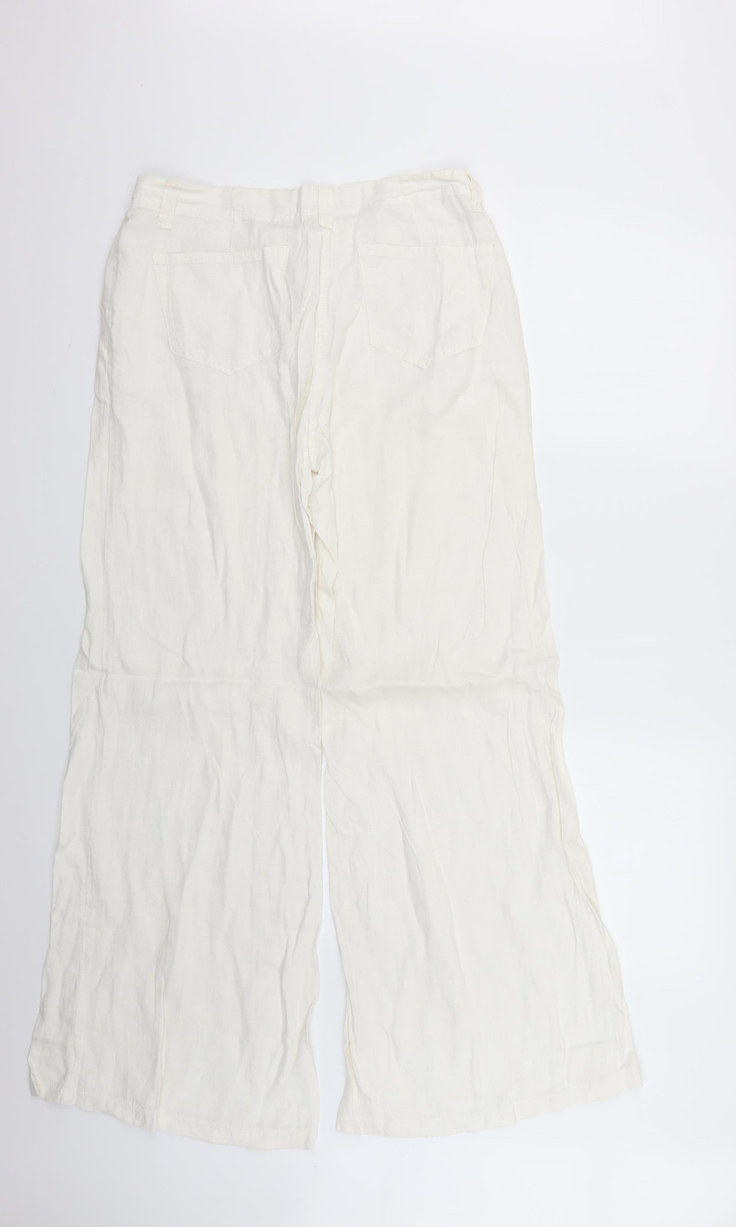 sasperilla Womens White   Trousers  Size 12 L28 in