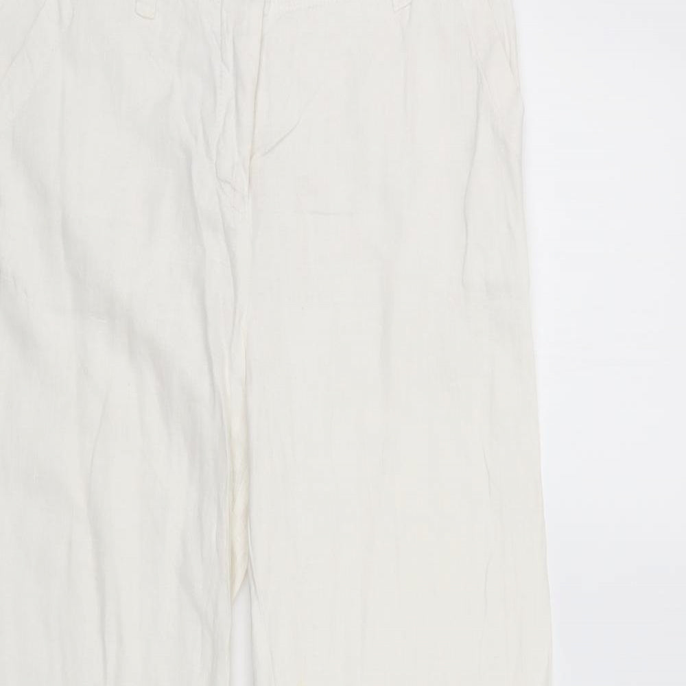 sasperilla Womens White   Trousers  Size 12 L28 in