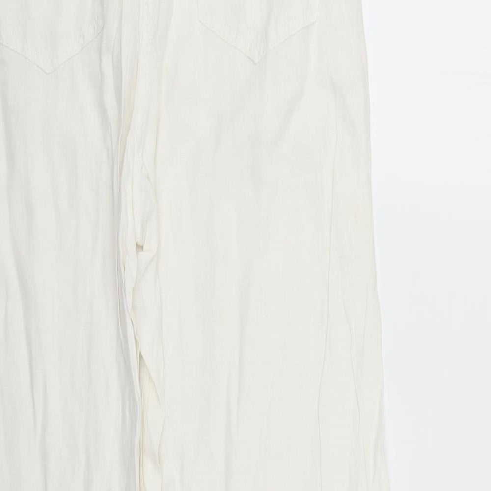sasperilla Womens White   Trousers  Size 12 L28 in