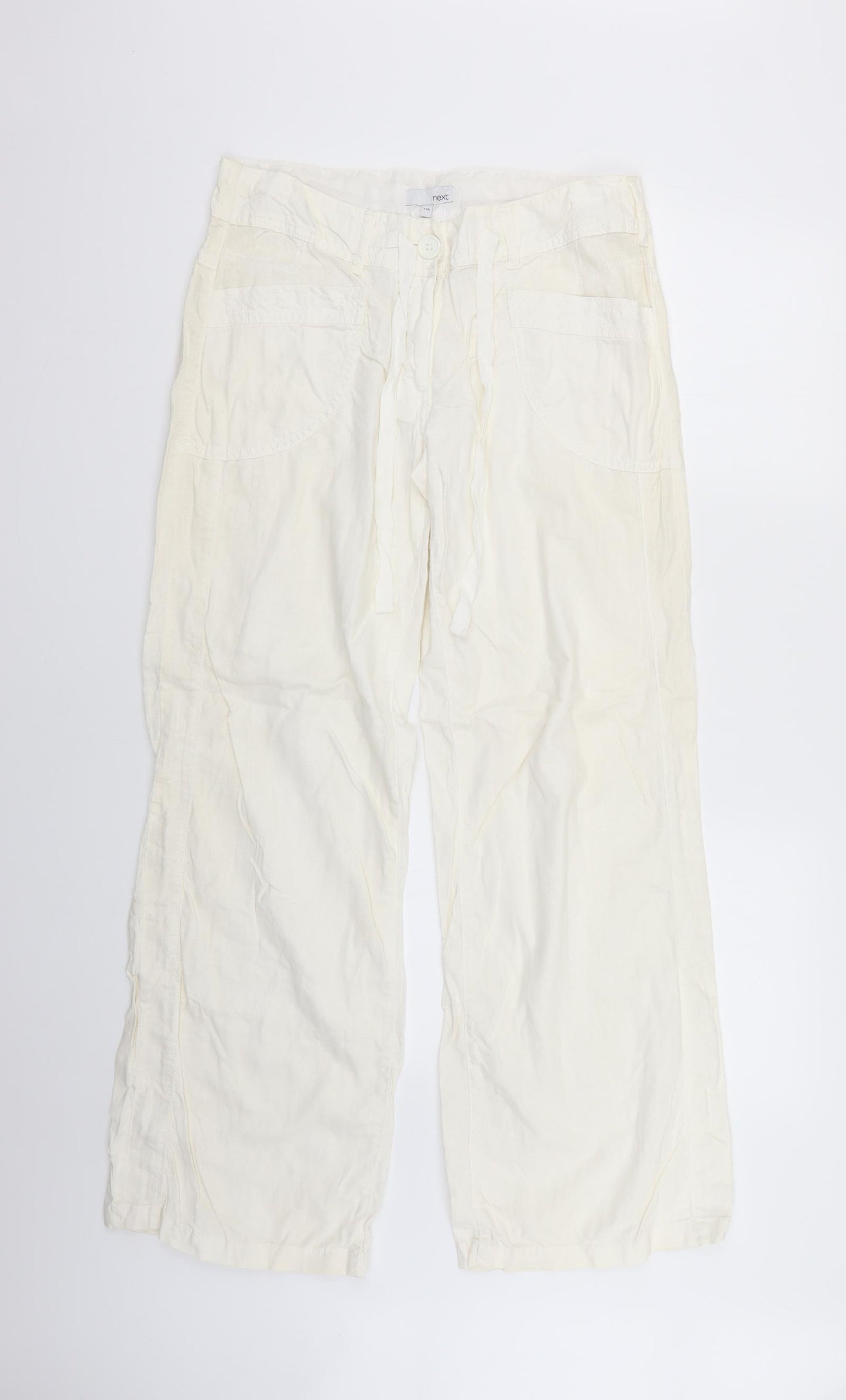 NEXT Womens Beige   Trousers  Size 12 L30 in