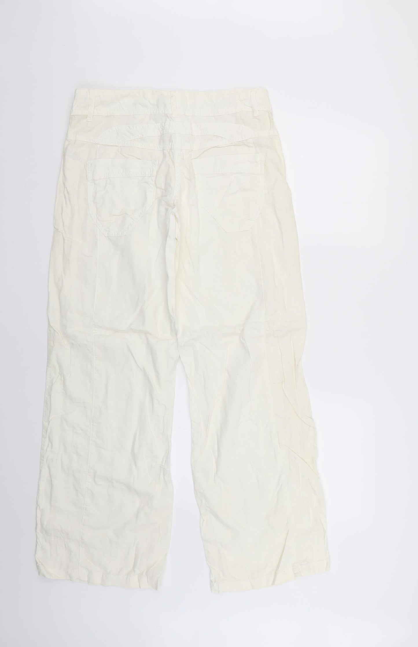 NEXT Womens Beige   Trousers  Size 12 L30 in