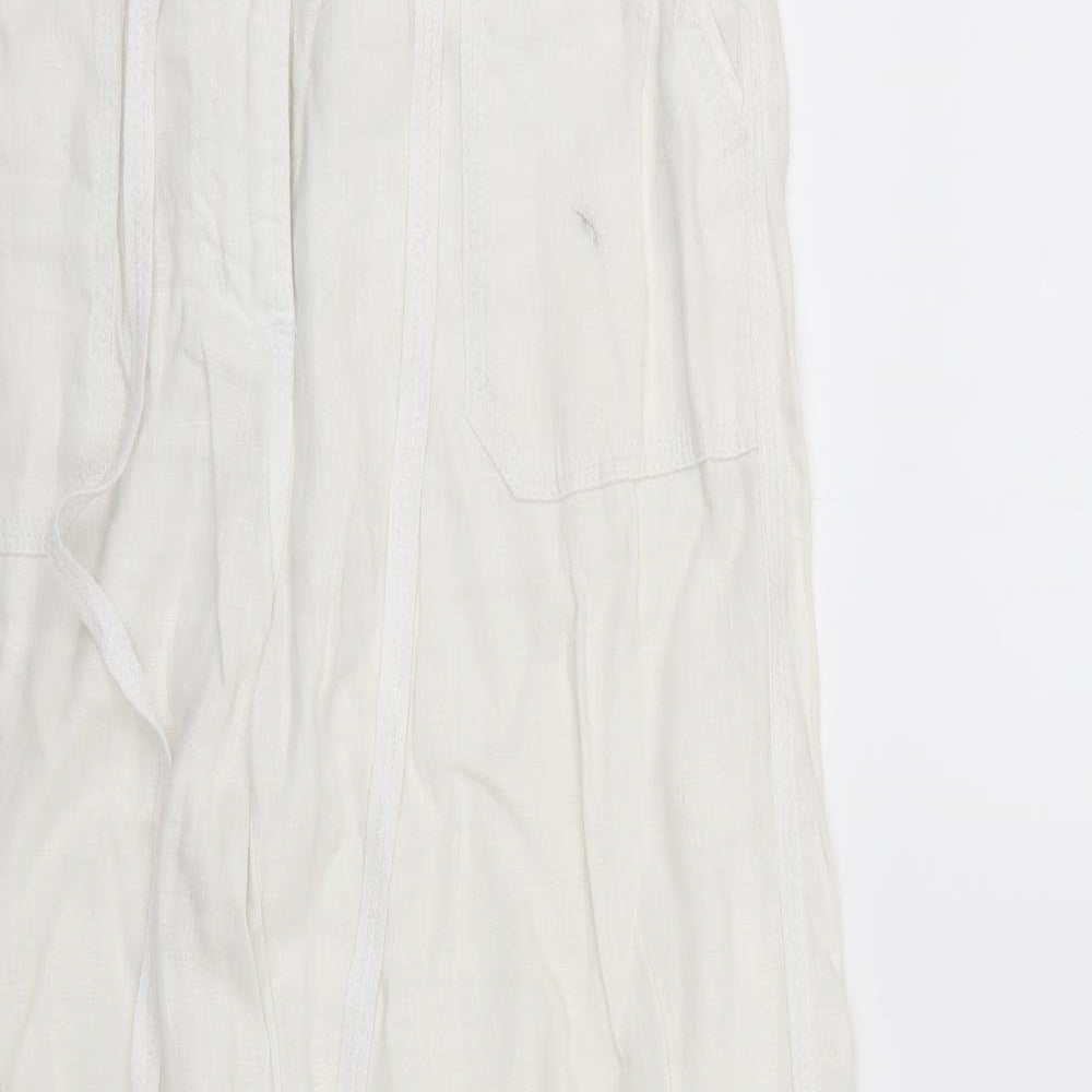 George Womens White   Trousers  Size 10 L28 in