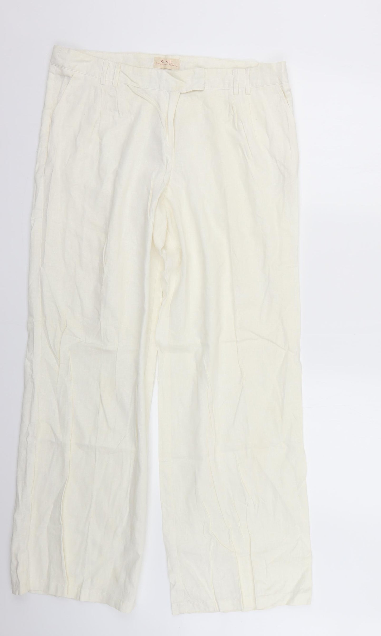 evie Womens Beige   Trousers  Size 16 L28 in
